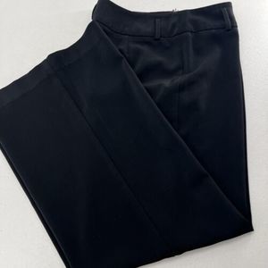 White House Black Market Dress Pants Womens Black 6 Wide Leg Flowy Business Work